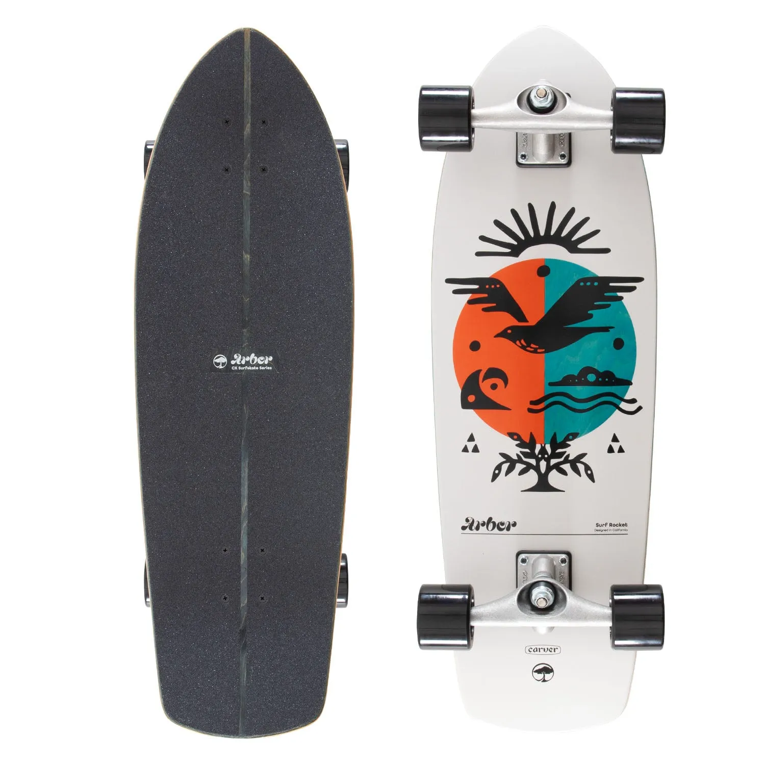 Arbor x Carver Surf Rocket 30.5" CX surfskate